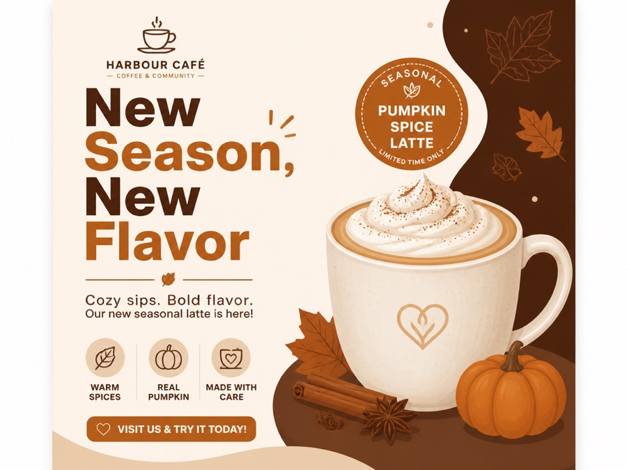 Coffee shop Instagram post design